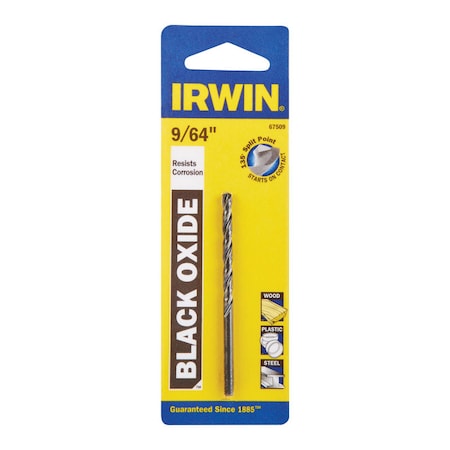 Irwin Irwin 9/64 in. X 2-7/8 in. L High Speed Steel Drill Bit Straight Shank 1 pc 67509